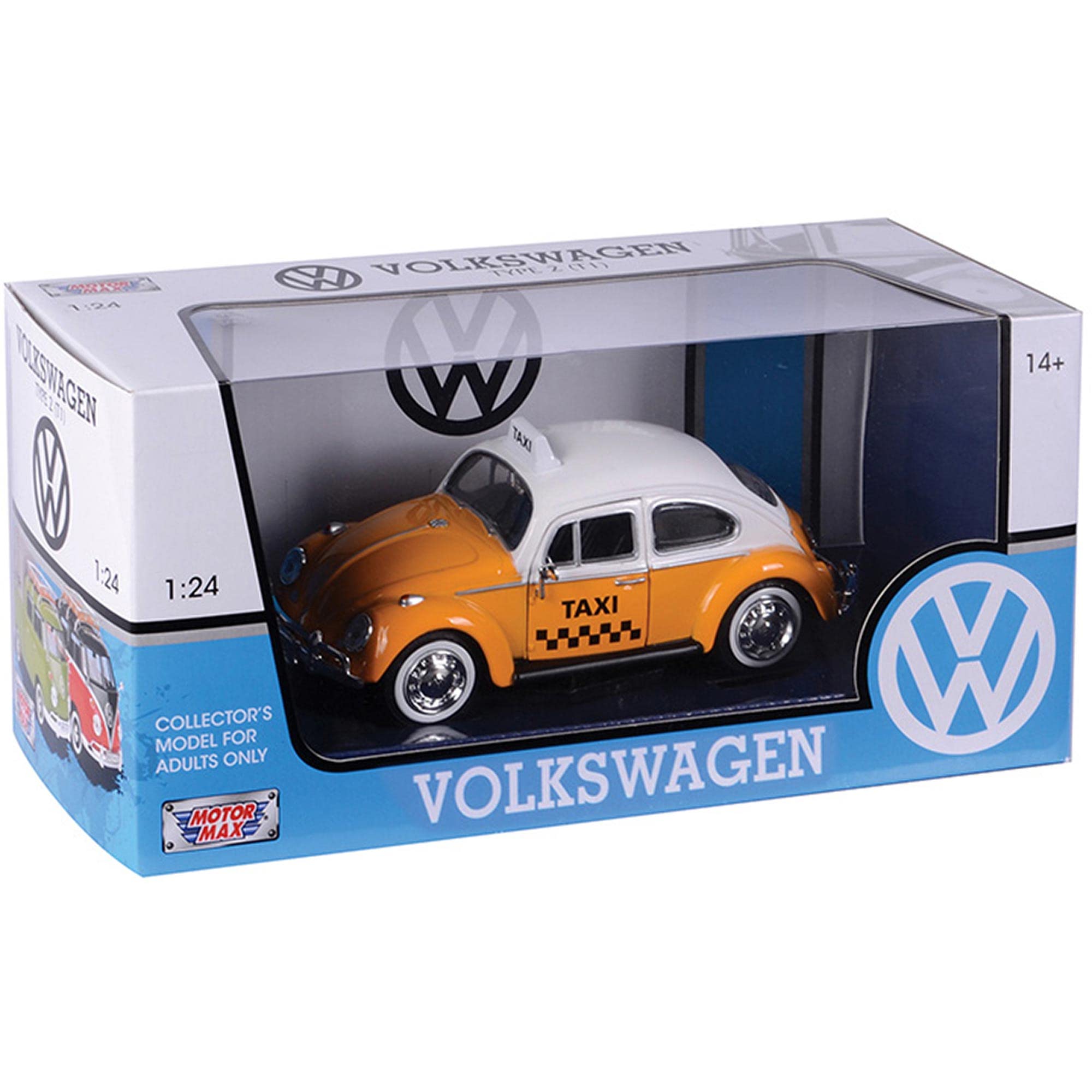Amazon.com: MotorMax Scale Model Compatible with VW Beetle Taxi